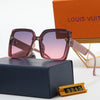 7 colors fashion four-leaf clover letter one-piece mirror leg polarized sunglasses