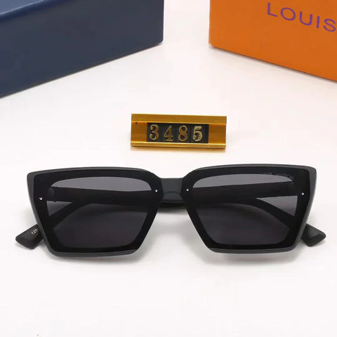 4-color fashion four-leaf clover print temple polarized sunglasses