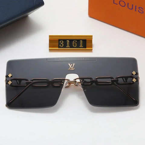 5 color fashion conjoined letters clover lens polarized sunglasses