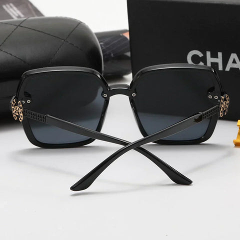 4 color fashion oval double  temple polarized sunglasses