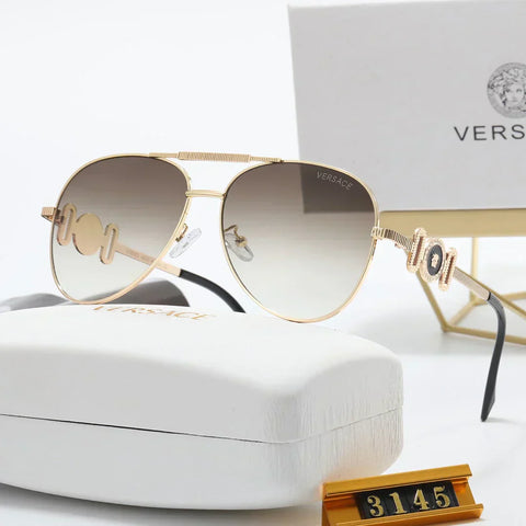 5 Color Fashion Double Layer Frame Elliptical Polarized Sunglasses
