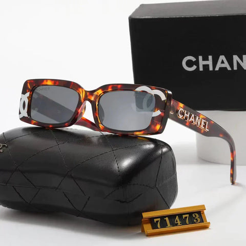 4-color fashion square frame polarized sunglasses