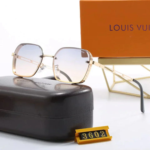 5-color fashion four-leaf clover letter hollow temple sunglasses