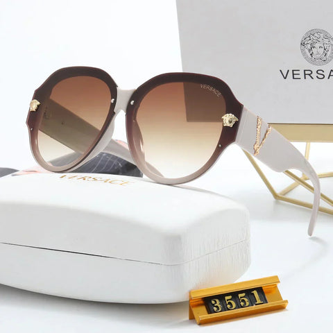 6-color fashion letter temple sunglasses polarized glasses