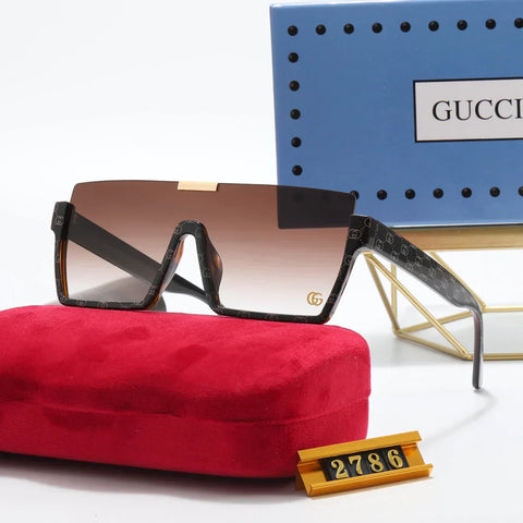 5 Colors One Piece  Printed Polarized Sunglasses