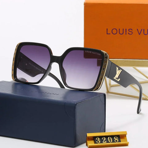 7  Colors Luxury Letter Print Frame Women's Fashion Sunglasses