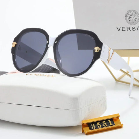 6-color fashion letter temple sunglasses polarized glasses