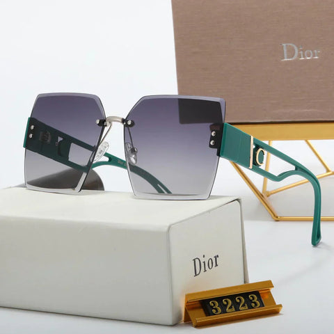 5 Colors Fashionable Rimless Nylon Lens Temple Polarized Sunglasses