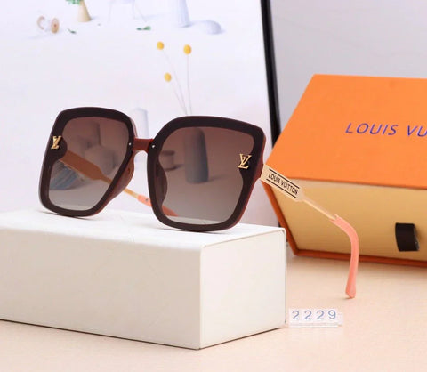 4 Colors Fashion Letter Print Frame Polarized Sunglasses