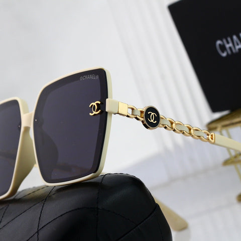 5-color Polaroid nylon HD lenses frameless design sunglasses 7268