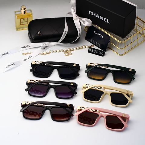 6-color Polaroid nylon HD lenses frameless design sunglasses  33030