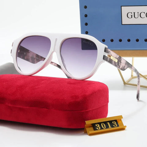 6 colors fashion oval two-tone polarized sunglasses